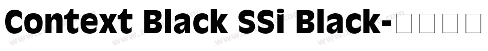 Context Black SSi Black字体转换